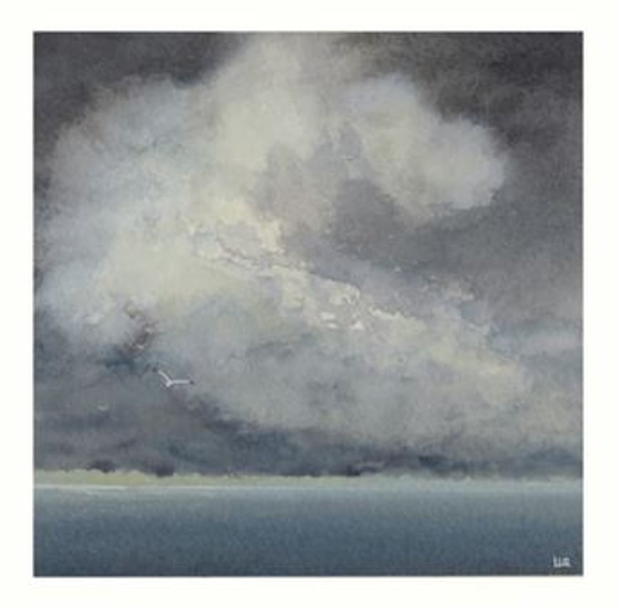 A sudden storm reproduction fine art print from my original watercolour
