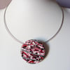 ROCKY ROAD POLYMER CLAY NECKLACE - FREE SHIPPING 