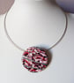 ROCKY ROAD POLYMER CLAY NECKLACE - FREE SHIPPING  - Image 1