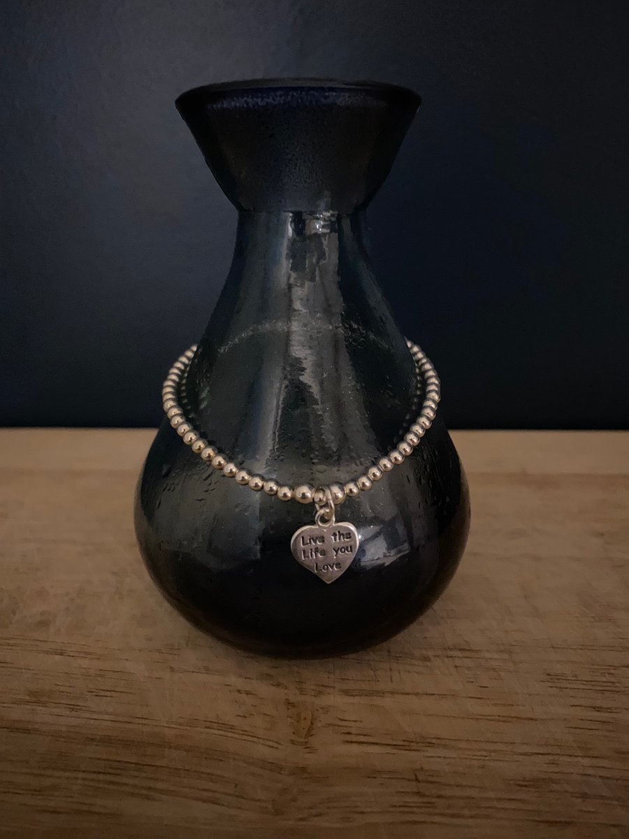  Sterling Silver Heart Bracelet (399)