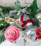 Handpainted Floral Baubles 