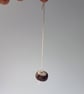 Mini kawaii conker on a string ornament, decoration, autumn, rustic - Image 2