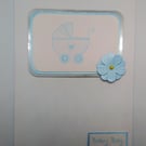Vintage Pram New baby Card