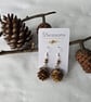 Nature Inspired Handmade Woodland Pine Cone Earrings