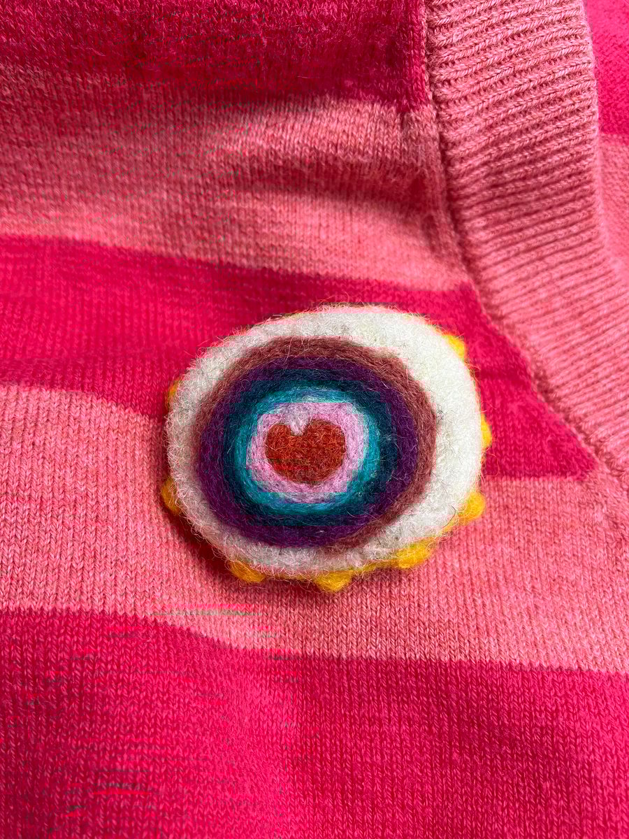 Bright Heart Brooch