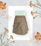 Brushed Wool Check Pleated Skirt with Pocket. 5-7yrs. G41 - Image 4