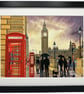 London, Big Ben, Parliament Iconic Landmark Framed Art Print 14" x 11" Frame 