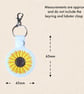 Sunflower Keyring - Cheerful Flower Bag Charm - Image 5