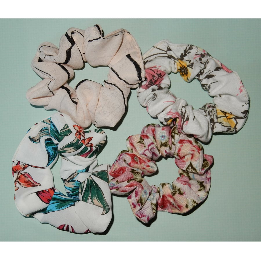 Scrunchies assorted pack of 4