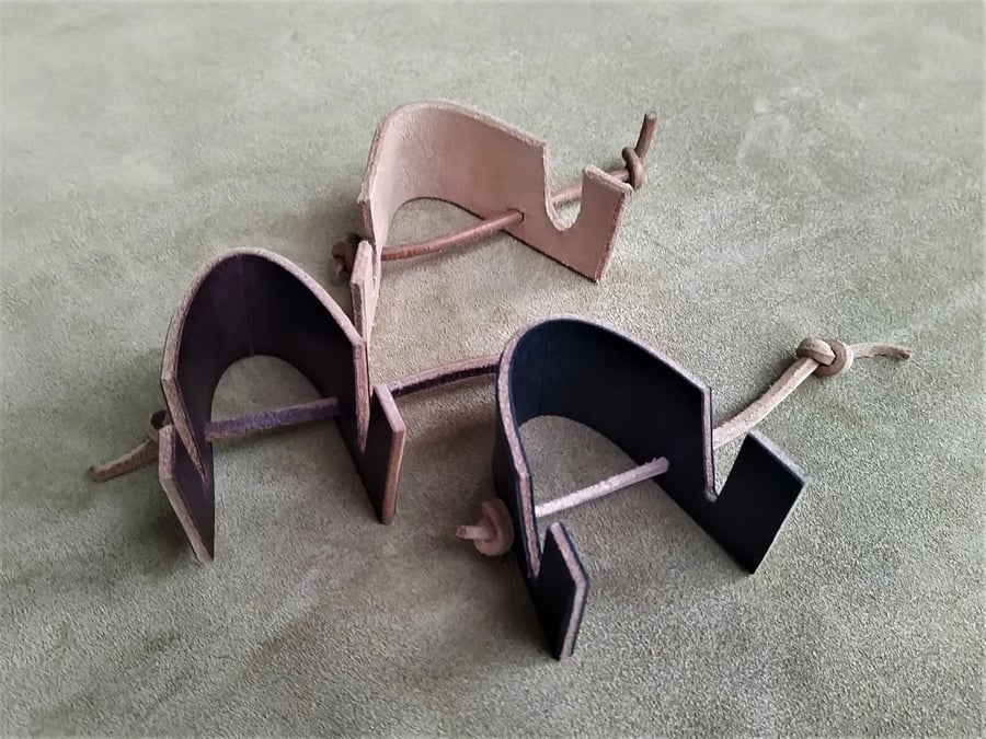 Leather mobile phone stand