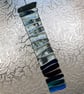  Large Ocean Wave Fused Glass Suncatcher - Handmade 30cm Coastal Hanger - 6207