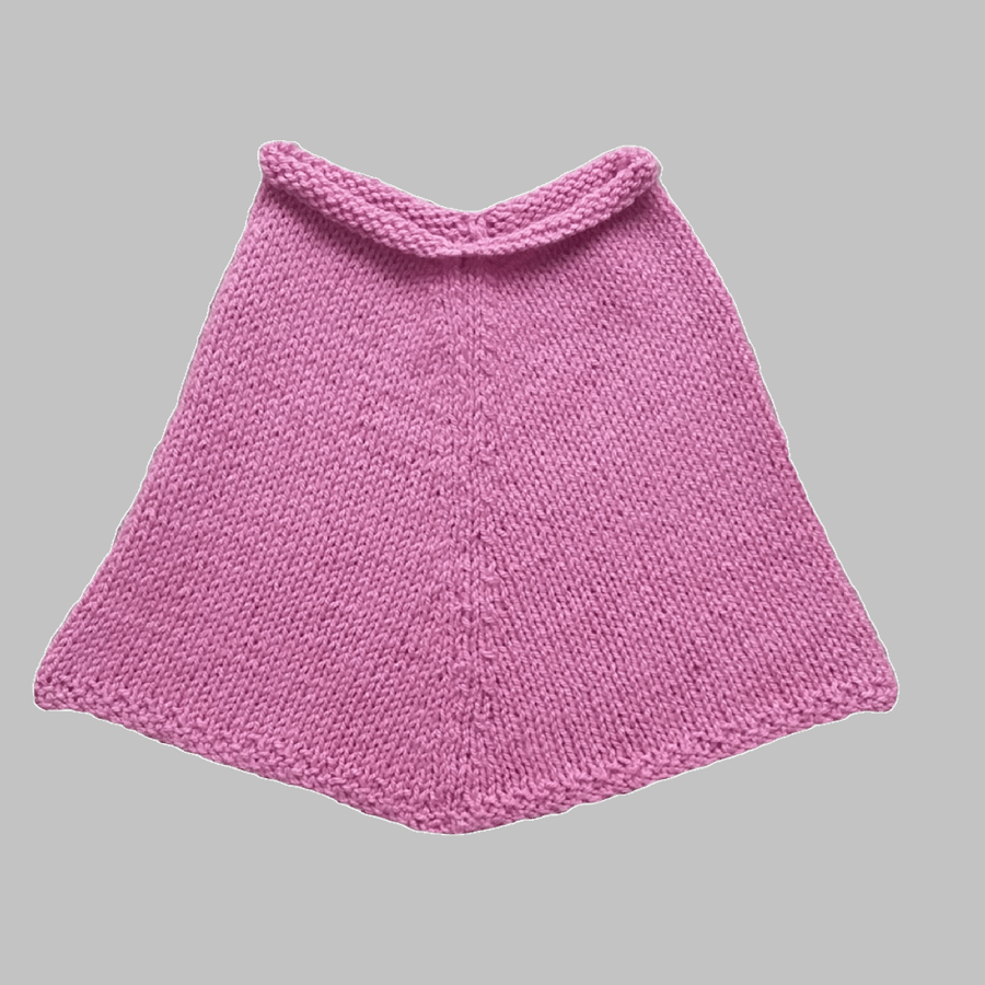 KNITTING PATTERN PDF Pale Rose Poncho