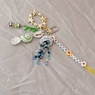 'Beach Life' Bag Charm, keyring, seaside