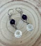 Wire Wrapped Gemstone Earrings - Image 2