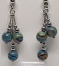 Lucky Malachite Triple Drop Earrings – Stainless Steel Handmade Earrings