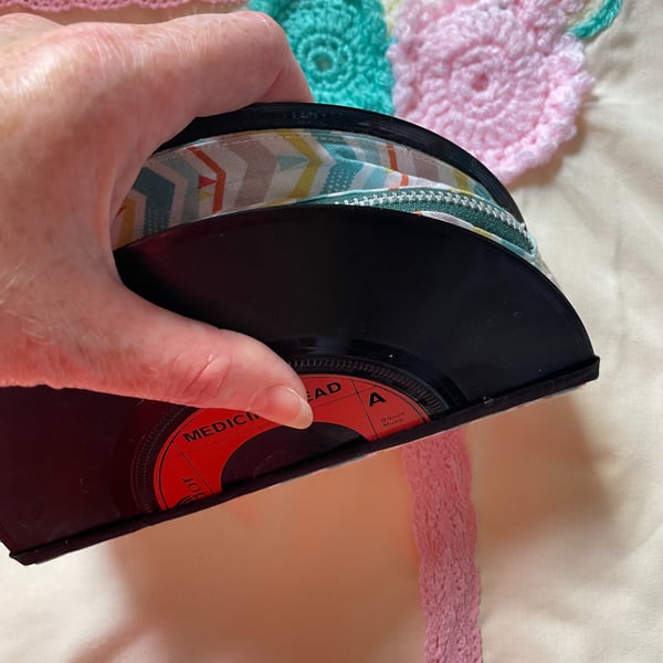 Clutch Purse Bag Medicine Head 45 Vinyl Single Record Small Handy Phone Holder 