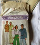A vintage sewing pattern for a misses' pullover shirt and wide leg trousers - Image 4