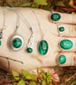 Green Malachite ring. Sterling Silver Adjustable rings for women. 18x13mm stone - Image 6