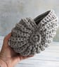 Ammonite basket, crochet shell, home decor, nautilus, fossil, T-shirt yarn - Image 4