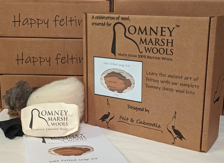 Wet felted soaps Kit 