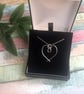 Handmade Sterling Silver 925 Open Wire Heart Pendant - Unique Silver Jewellery - Image 2
