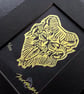 6 Horned Krampus - Black Editions  - Mini Mono Prints - Different Colours - Image 5
