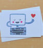 Computer Love Illustrated Card - Image 1