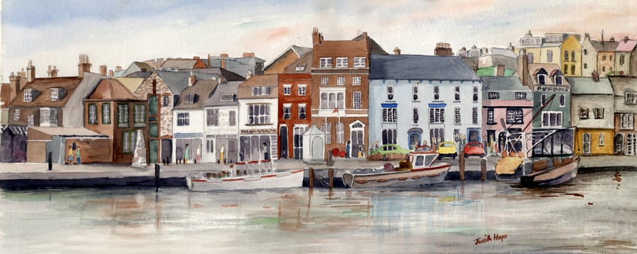 Card - Weymouth Waterfront Along the Canal