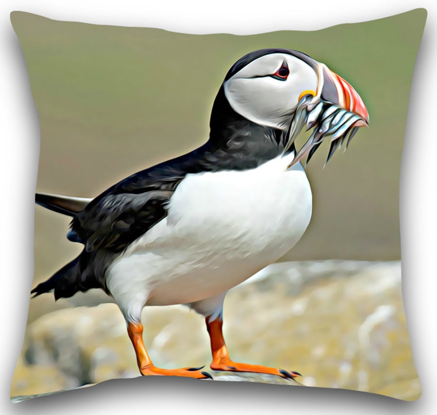 Puffin Cushion Puffin cushion cover