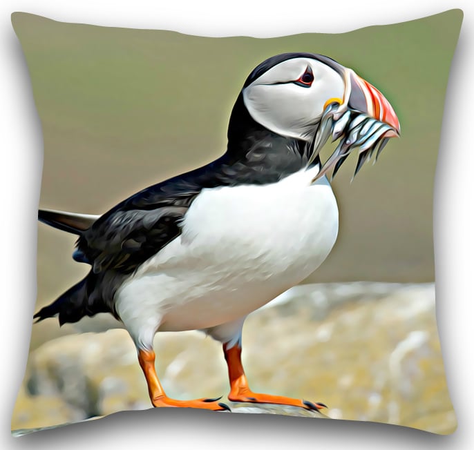 Puffin Cushion Puffin cushion cover
