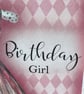 Luxury Birthday girl elegant dress birthday card - Image 4