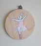 Ballerina Bunny Hanging Decoration Hand Painted Ballet Dancer Rabbit - Image 3