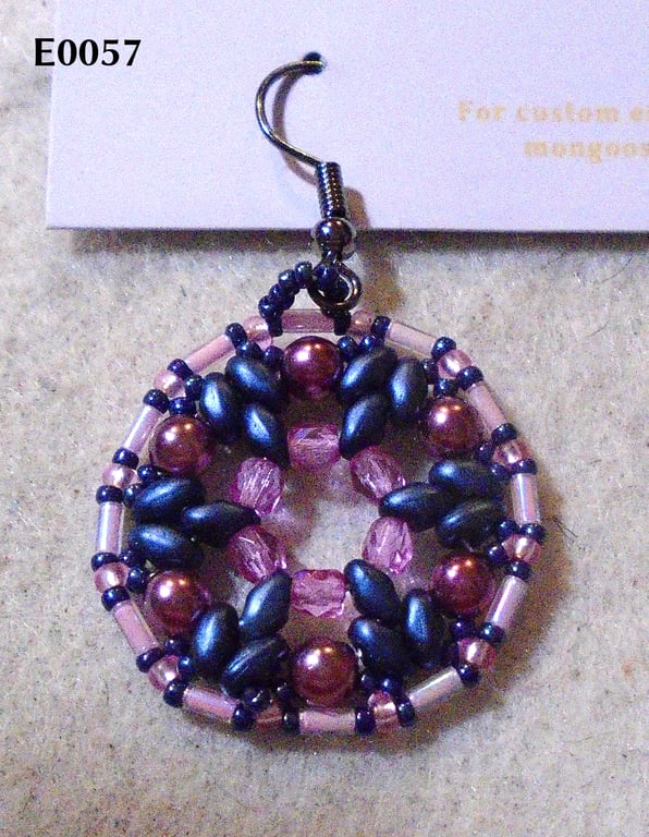 1920s-style bead earrings (customisable)