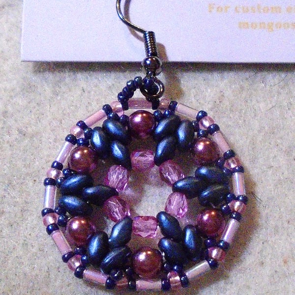 1920s-style bead earrings (customisable)
