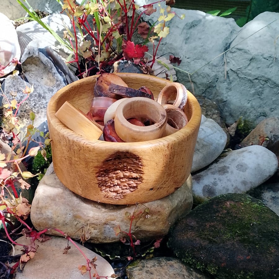 Beech Wood Small bowl with Blemish.
