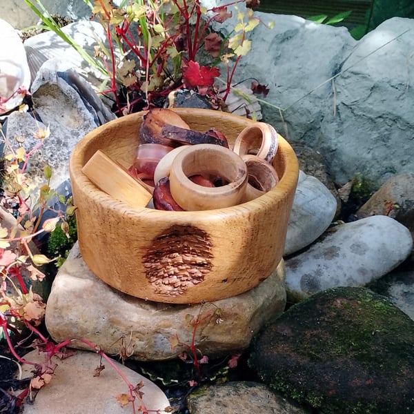 Beech Wood Small bowl with Blemish.