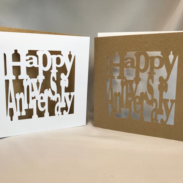 Anniversary cards, Happy Anniversary cards ,Blank cards, cutout cards,