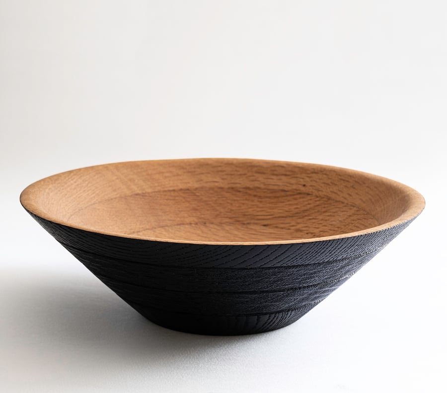 Recycled oak bowl W200mm by H60mm