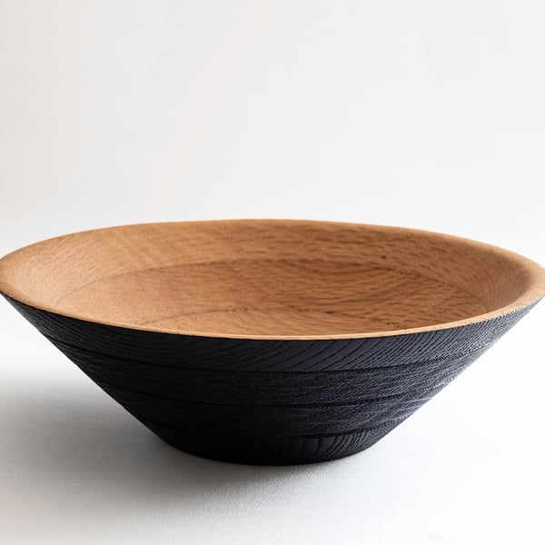 Recycled oak bowl W200mm by H60mm