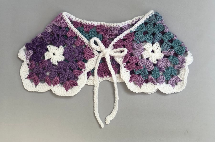 Summer Heather Crochet Collar
