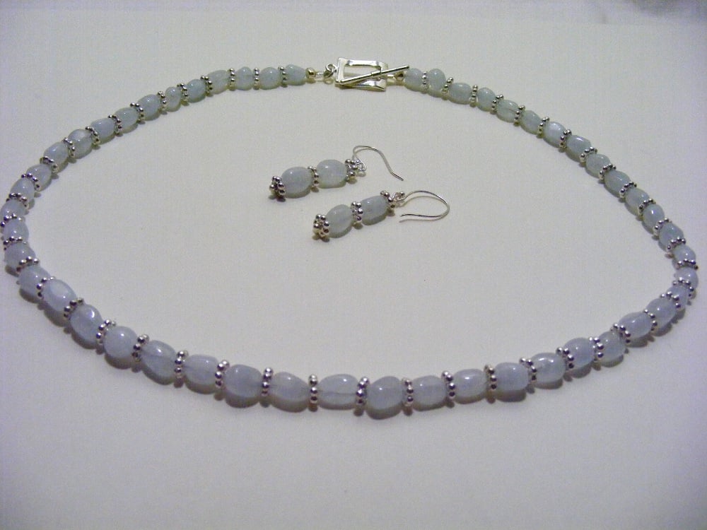 Aquamarine Gemstone Jewellery Set