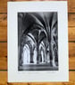 The Cloisters, Glasgow Signed Mounted Print FREE DELIVERY - Image 1