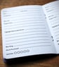 Single A6 ‘Live Gig’ pocket log book with typographic design cover - Image 4