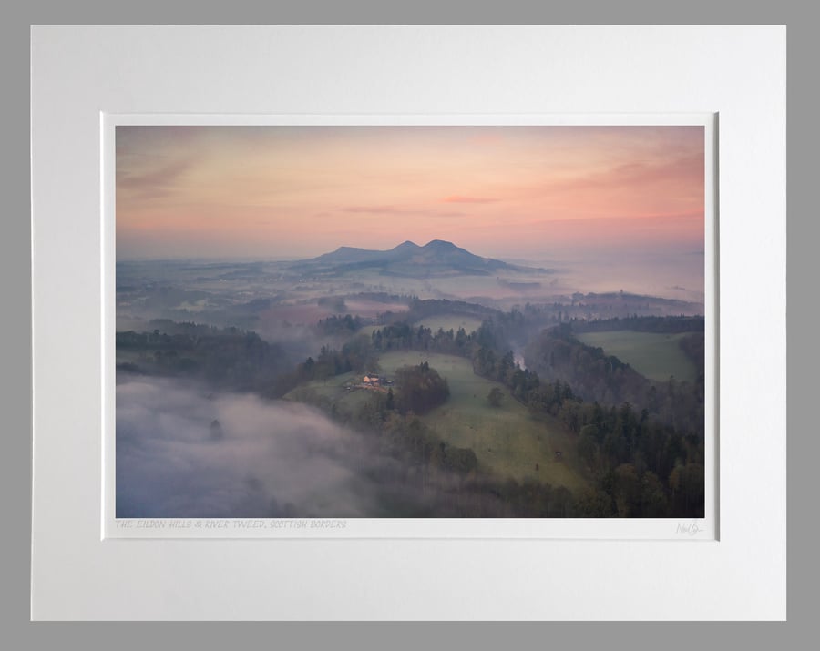 Scott's View - Eildon Hills & River Tweed, Borders - A3 (50x40cm) Unframed Print