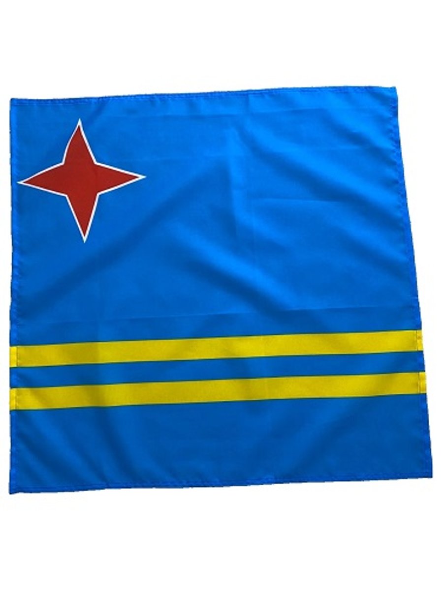23" x 23" 59 x 59 cm Aruba Aruban Flag Bandana Head Scarf Neck Tie