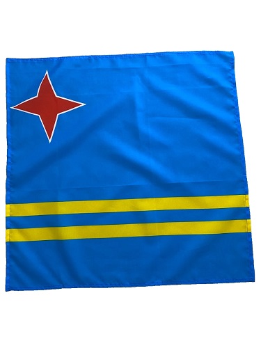 23" x 23" 59 x 59 cm Aruba Aruban Flag Bandana Head Scarf Neck Tie