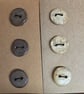 Handmade Buttons, Pack of 6 ceramic buttons - Image 2