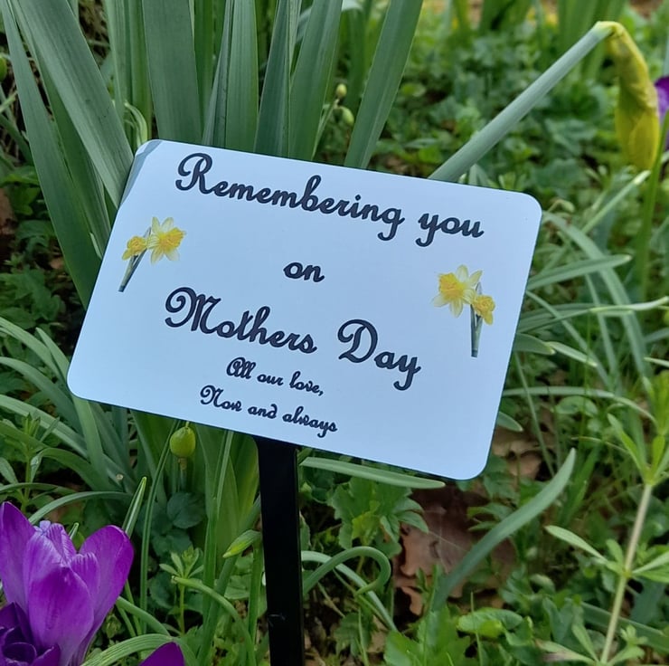 Memorial Grave plaque Mum Grave Ornament Mum G... Folksy