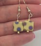 Yellow cubed earrings - Image 2
