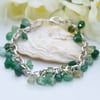 Green Agate Charm Bracelet